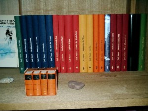 Die Jack Vance Werkedition in meiner Phantastik-Würdigungsvitrine