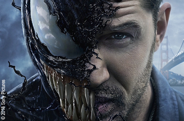 Tom Hardy in Venom @ 2018 Sony Pictures