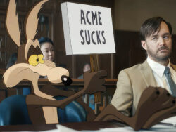 Wile E. Coyote im Gerichtssaal © 2026 Ketchup Entertainment and Warner Bros.