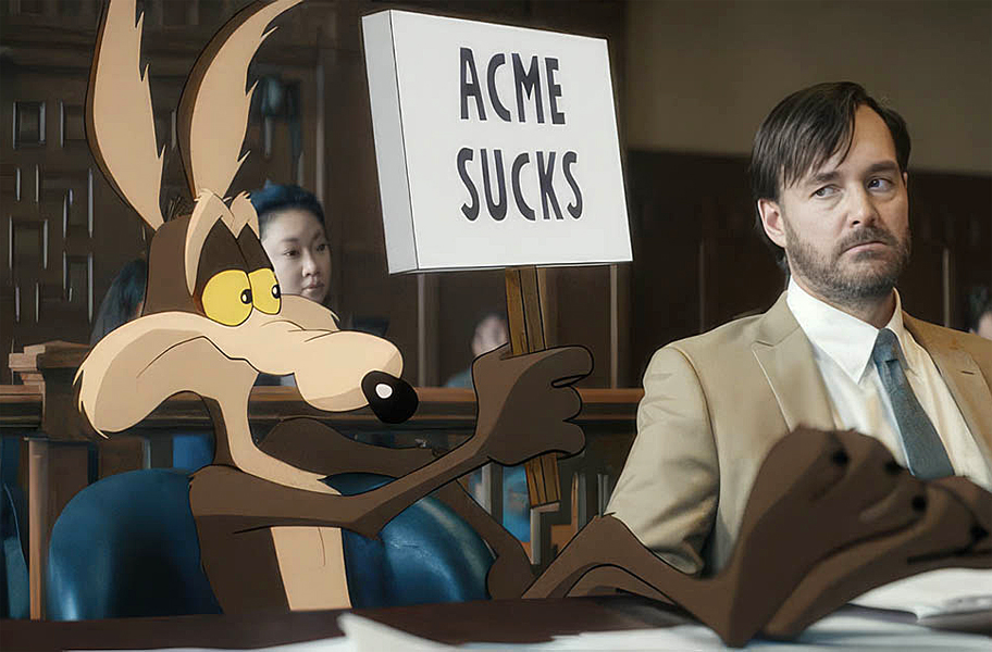 Wile E. Coyote im Gerichtssaal © 2026 Ketchup Entertainment and Warner Bros.